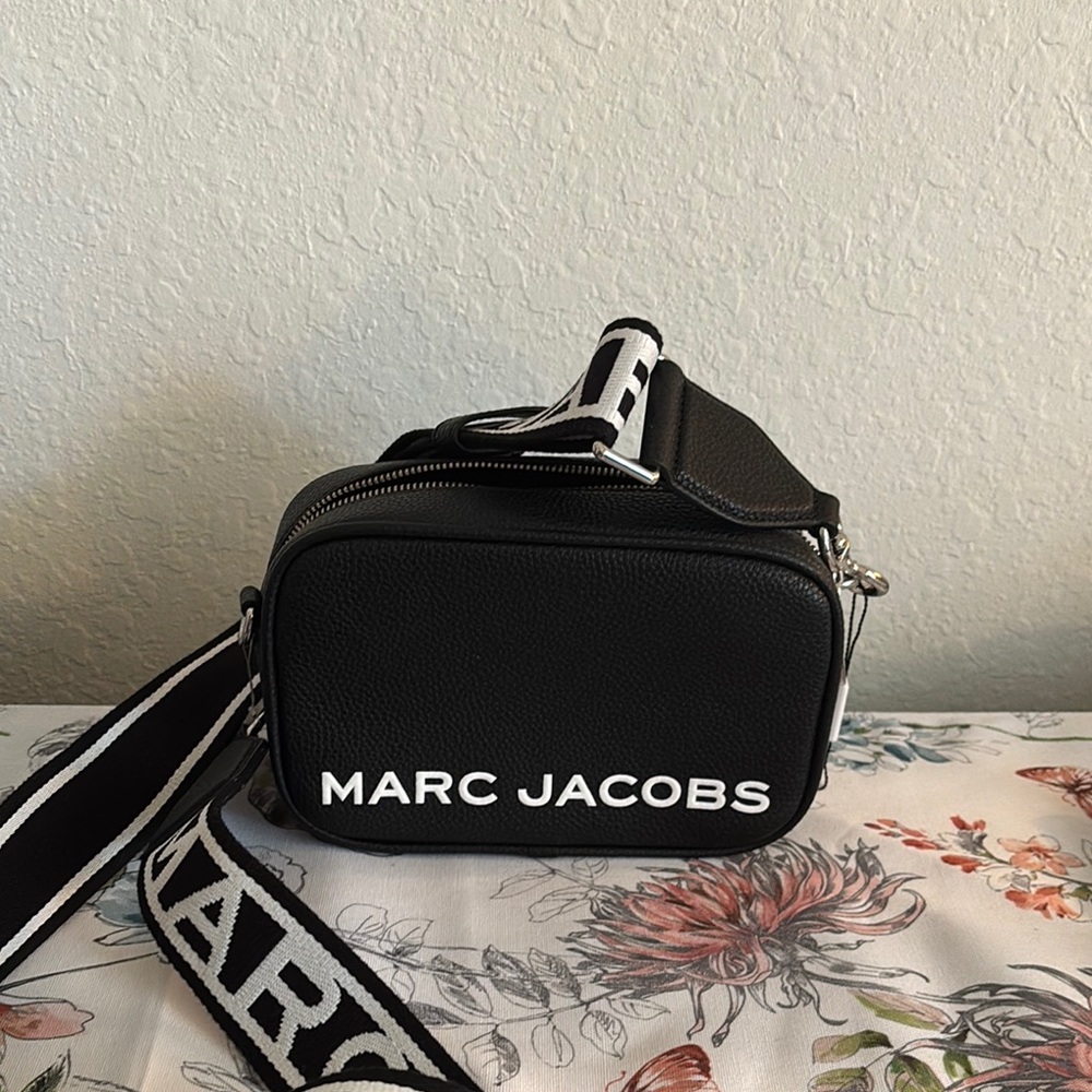 Marc Jacobs Black Belt Bag with Signature Branding